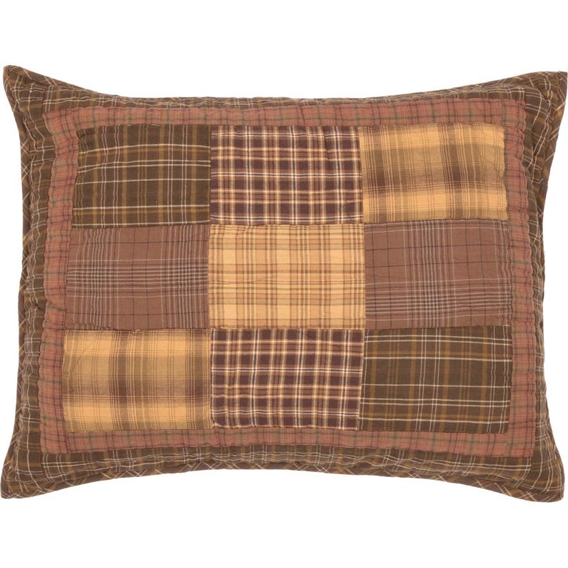 VHC Brands Rustic & Lodge Prescott Brown Bedding Accessory, Standard Sham 21x27 - Image 1
